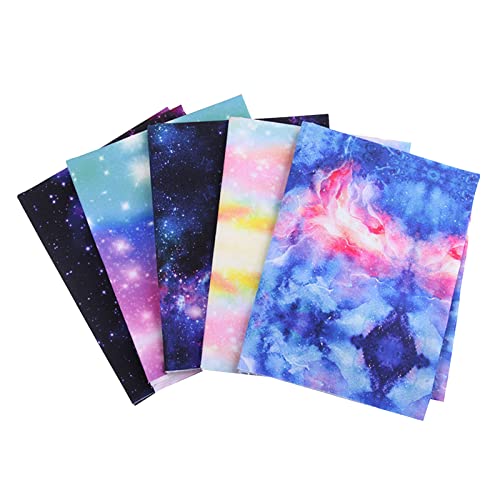 Baumwoll-Steppstoff Sternenhimmel, 5 STÜCKE Nachthimmel Sterne Romantisches Kosmos Bild Gepunkteter Hintergrund Konstellation, Nähmaterial Kinder Stoff Shirt Kleidung Home Baumwoll-Steppstoff Sternenhimmel, 5 STÜCKE Nachthimmel Sterne Romantisches Kosmos Bild Gepunkteter Hintergrund Konstellation, Nähmaterial Kinder Stoff Shirt Kleidung Home von Generic