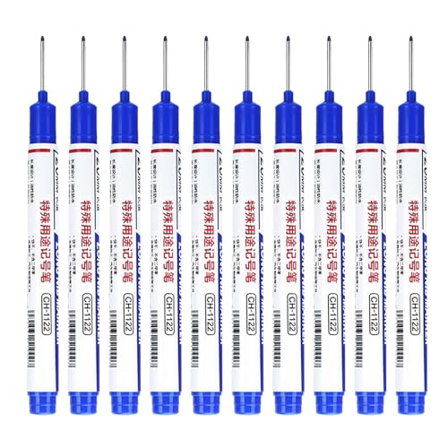 Baustifte: Holzbearbeitungsstift, 10 Farbmarker für Bauarbeiten, Metallmarker, langer Kopf, ideal für Maschinisten und , Werkzeugset Baustifte: Holzbearbeitungsstift, 10 Farbmarker für Bauarbeiten, Metallmarker, langer Kopf, ideal für Maschinisten und , Werkzeugset von Generic