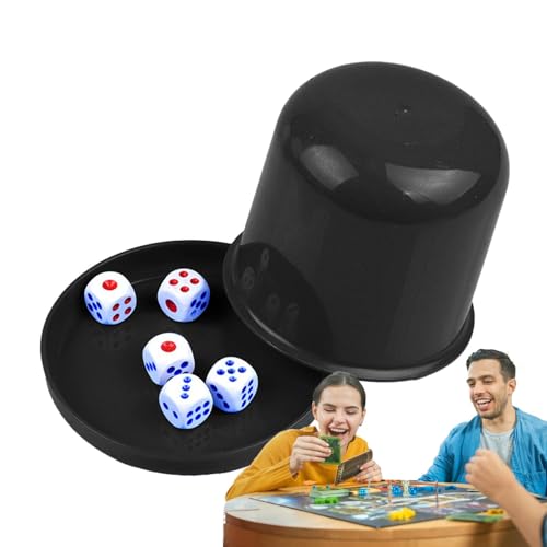 Becher Set - Stapelbecher Set | Shaker Becher Set | Robuster und tragbarer Party-Shaker für Partys, Familienspiele, Shaker mit 5, Pokalspiel von Generic