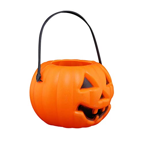 Beleuchtetes Halloween Kürbisglas, Plastik Halloween Kürbis Bonboneimer, Bonboneimer, Trick or Treat Bonbonhalter, Halloween Tischdekoration Deko Beleuchtetes Halloween Kürbisglas, Plastik Halloween Kürbis Bonboneimer, Bonboneimer, Trick or Treat Bonbonhalter, Halloween Tischdekoration Deko von Generic