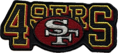 Bestickter Aufnäher, Sportmannschafts-Logo, Schwarz und Gold, zum Aufbügeln, 10,2 x 4,4 cm von Generic