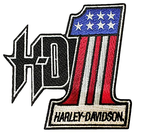Generic 1x Patriotischer, Rechteckiger Motorrad-Aufnäher, Aufbügeln, USA-Flagge, 10,2 cm, Patriotisch, Nr. 1, Emblem zum Aufnähen, für Harley-Davidson Generic 1x Patriotischer, Rechteckiger Motorrad-Aufnäher, Aufbügeln, USA-Flagge, 10,2 cm, Patriotisch, Nr. 1, Emblem zum Aufnähen, für Harley-Davidson von Generic