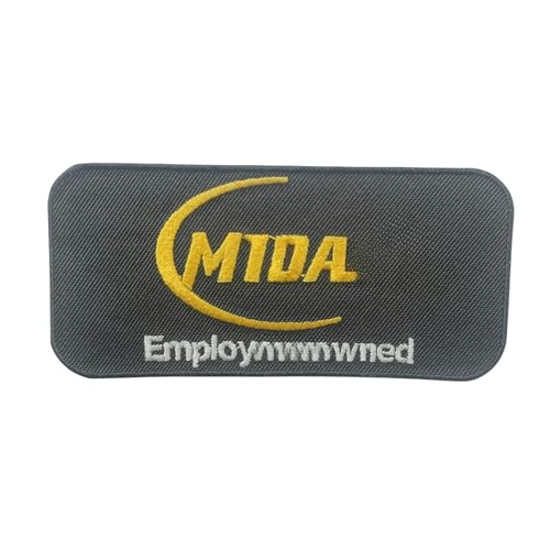 Bestickter Aufnäher – rechteckiges Abzeichen mit Textmotiv für Uniformen, Hemden, Hüte oder Jacken – einfach aufnähen oder aufbügeln – strapazierfähiger Stoffaufnäher (,.,Patch) von Generic