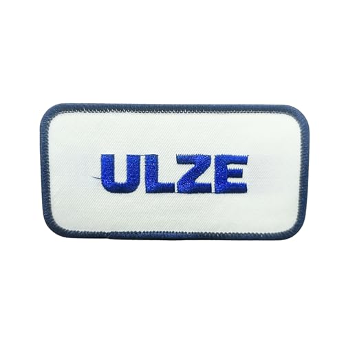 Bestickter Aufnäher – rechteckiges Abzeichen mit Textmotiv für Uniformen, Hemden, Hüte oder Jacken – einfach zum Aufnähen oder Aufbügeln – strapazierfähiger Stoff Patch (Patch.) von Generic