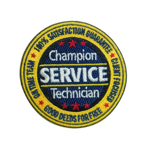 Bestickter Aufnäher – rundes Abzeichen-Design für Kleidung, Hüte, Rucksäcke oder Uniformen – einfach zu nähen für Reisen, Arbeit (Bold) von Generic