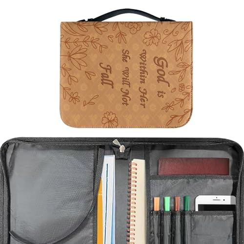 Biblische Umschlagtasche – Bibelbuchumschlag für Männer, Büchertasche mit Griff oben | tragbare Buchtasche mit Griff oben, manueller Schutzbezug für l von Generic