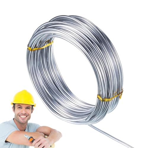 Biegbarer Aluminiumdraht – Weicher Aluminiumdraht | Anti-Fade-weicher, silberfarbener, biegsamer Draht | Bastelbedarf, Metalldraht für Erwachsene, Kinder, ältere Menschen, Enthusiasten, Amateure, Küns Biegbarer Aluminiumdraht – Weicher Aluminiumdraht | Anti-Fade-weicher, silberfarbener, biegsamer Draht | Bastelbedarf, Metalldraht für Erwachsene, Kinder, ältere Menschen, Enthusiasten, Amateure, Küns von Generic