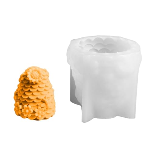 Bienenzylinderform, Honigkammharz Harzform - Zylinderseifenform Silikon-Kerzenform | Tier Harz Schnelle Kunst Heimdekoration für Aromatherapie von Generic