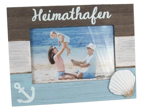 Generic Bilderrahmen Heimathafen Maritim Fotorahmen Anker Muschel für Fotos 10x15cm MDF Holz Generic Bilderrahmen Heimathafen Maritim Fotorahmen Anker Muschel für Fotos 10x15cm MDF Holz von Generic