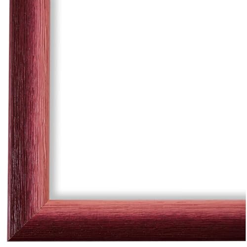 Bilderrahmen Rot Rosa 13x18-13x18 cm - Modern, Shabby, Vintage - Alle Größen - handgefertigter Massiv-Holz Rahmen - München von Generic