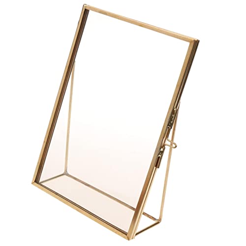 Bilderrahmen im Vintage-Stil, antikes Gold, Messing, Glas, 10,2 x 15,2 cm von Generic