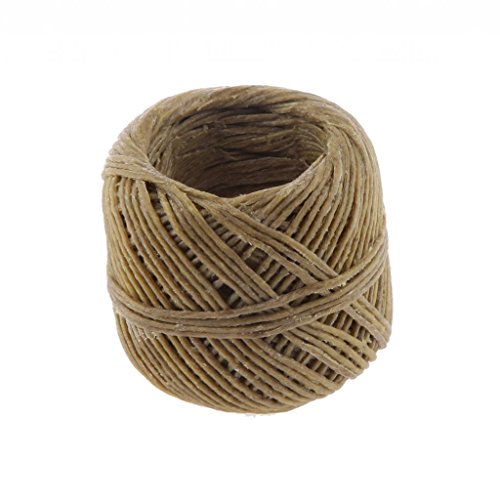 Bio Hemp Wick Ball Hanf Docht Mit Natürlichem Bienenwachs Beschichtung Kerzendocht DIY 200 Fuß (Anzündhilfe, Docht, Hempwick) - stil1 von Generic