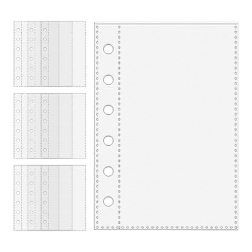 Blattschützer Für Ringbuch,10 Stück 6-Ring Transparent Mappenfüllungen | Transparente Hüllen Für Karten Fotos Zeichnungen Büroartikel Liebhaber Büro Studenten Lehrer Projec Blattschützer Für Ringbuch,10 Stück 6-Ring Transparent Mappenfüllungen | Transparente Hüllen Für Karten Fotos Zeichnungen Büroartikel Liebhaber Büro Studenten Lehrer Projec von Generic