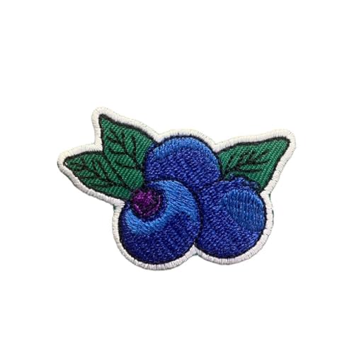 Blaubeere-Aufnäher zum Aufbügeln, bestickt, zum Aufbügeln für Kleidung, Stoff. Blaubeere-Aufnäher zum Aufbügeln, bestickt, zum Aufbügeln für Kleidung, Stoff. von Generic