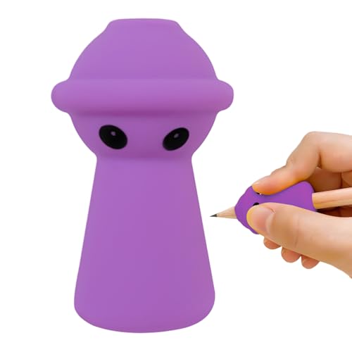 Bleistiftgriffe für Stifte, extraterale Form aus Silikon, Bleistift, hält die Körperhaltung, ergonomisches Kissen – das Hilfsmittel beim Schreiben von Stiften verbessert die Schriftsteller Bleistiftgriffe für Stifte, extraterale Form aus Silikon, Bleistift, hält die Körperhaltung, ergonomisches Kissen – das Hilfsmittel beim Schreiben von Stiften verbessert die Schriftsteller von Generic