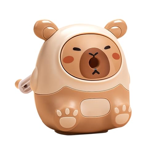 Bleistiftspitzer, Bleistiftschärfer Kinder, Cartoon Manual Bleistiftschärfer, Capybara-förmiger manueller Spinner für Buntstifte und Kunstbedarf von Generic