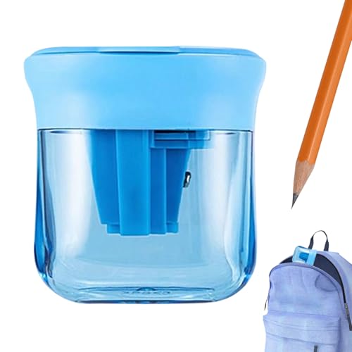 Bleistiftspitzer für Kinder | Drei-Loch-Messerschärfer mit staubgeschütztem Deckel – tragbares Bürozubehör für , Mädchen, Jugendliche, Frauen, Männer, Kleinkinder von Generic