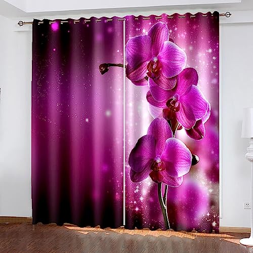 Blickdichte Gardinen Verdunkelungsvorhang Fuchsia Orchidee Thermovorhang Schlafzimmer Lichtundurchlässig Stoff Lärmschutzvorhang Für Junge Mädchen W Blickdichte Gardinen Verdunkelungsvorhang Fuchsia Orchidee Thermovorhang Schlafzimmer Lichtundurchlässig Stoff Lärmschutzvorhang Für Junge Mädchen W von Generic