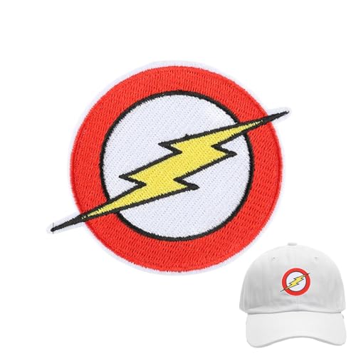 Blitz-Patch für Kleidung, bestickter Blitz-Patch, Kleidungs-Patch, kreatives Stoffpatch, elegante Patches zum Selbermachen, zum Aufnähen, Zubehör von Generic