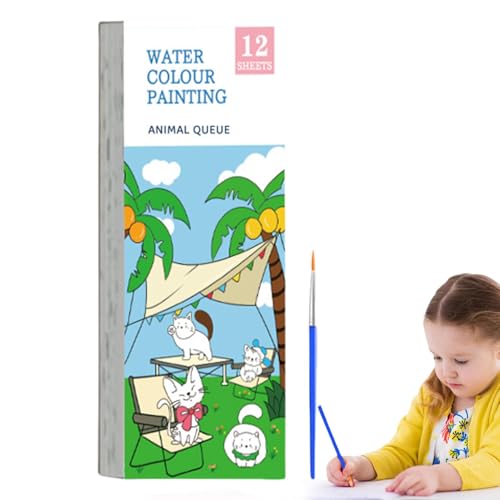 Block für,Papierblock für,Taschen-Lesezeichen mit Malerei | Taschenbuch zum Malen für Kinder, tragbares Reisebuch für Block für,Papierblock für,Taschen-Lesezeichen mit Malerei | Taschenbuch zum Malen für Kinder, tragbares Reisebuch für von Generic