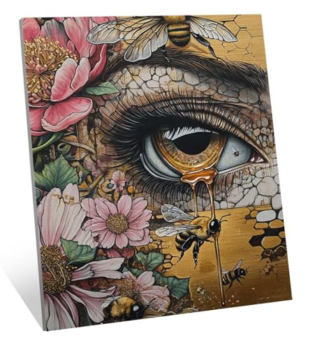 Blume Diamond Painting Auge Diamond Painting Erwachsene, Mosaikherstellung Zubehör Diamant Malerei Bilder Set, 5D Diamant Kunst Kinder Basteln, Wohnzimmer Zimmer Zubehör Geschenke 40x50 cm H-5594 von Generic