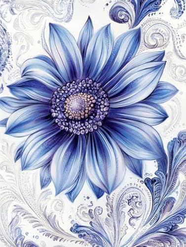 Blume Diamond Painting Zubehör, Blau 5D DIY Kristall Painting Art Kit, Erwachsene Kinder Stickerei Basteln, Diamanten Malerei Art Mosaikherstellung, für Home Wand Dekor Geschenke 30x40cm a-212 Blume Diamond Painting Zubehör, Blau 5D DIY Kristall Painting Art Kit, Erwachsene Kinder Stickerei Basteln, Diamanten Malerei Art Mosaikherstellung, für Home Wand Dekor Geschenke 30x40cm a-212 von Generic