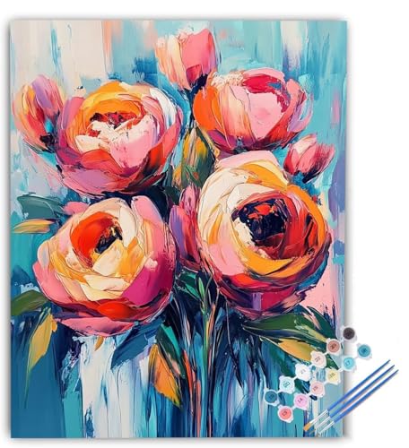 Blume Malen Nach Zahlen Erwachsene Pflanze Malen Nach Zahlen, DIY Ölgemälde Leinwand Malset mit Pinsel und Acrylfarben Kreativ Set für Erwachsene zur Home Deko Geschenk 60x80cm Ohne Rahmen dF-4055 Blume Malen Nach Zahlen Erwachsene Pflanze Malen Nach Zahlen, DIY Ölgemälde Leinwand Malset mit Pinsel und Acrylfarben Kreativ Set für Erwachsene zur Home Deko Geschenk 60x80cm Ohne Rahmen dF-4055 von Generic