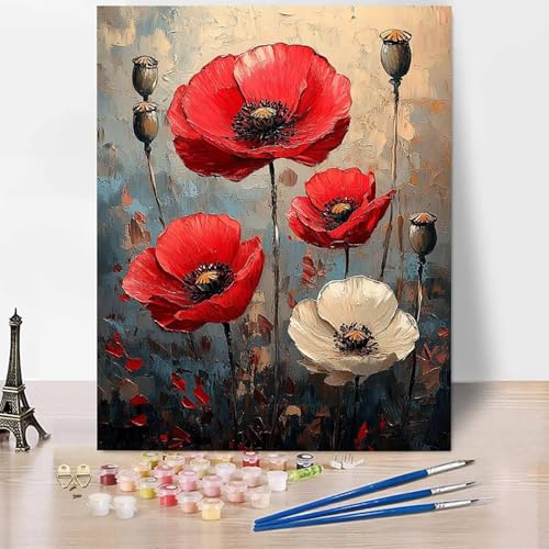 Blumen Malen Nach Zahlen Erwachsene Anlage Malen Nach Zahlen Kreativ Set Erwachsene 100 x 135 cm, Leinwand Ölgemälde Bastelset mit Pinsel und Farben für Deko, Geschenke für Frauen, Ohne Rahmen -XY45O Blumen Malen Nach Zahlen Erwachsene Anlage Malen Nach Zahlen Kreativ Set Erwachsene 100 x 135 cm, Leinwand Ölgemälde Bastelset mit Pinsel und Farben für Deko, Geschenke für Frauen, Ohne Rahmen -XY45O von Generic