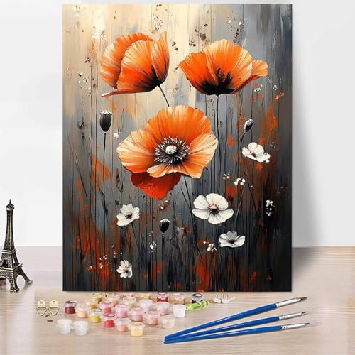 Blumen Malen Nach Zahlen Erwachsene Landschaft Malen Nach Zahlen Kreativ Set Erwachsene 70x95cm, Leinwand Ölgemälde Bastelset mit Pinsel und Farben für Deko, Geschenke für Frauen, Ohne Rahmen -XY53C Blumen Malen Nach Zahlen Erwachsene Landschaft Malen Nach Zahlen Kreativ Set Erwachsene 70x95cm, Leinwand Ölgemälde Bastelset mit Pinsel und Farben für Deko, Geschenke für Frauen, Ohne Rahmen -XY53C von Generic