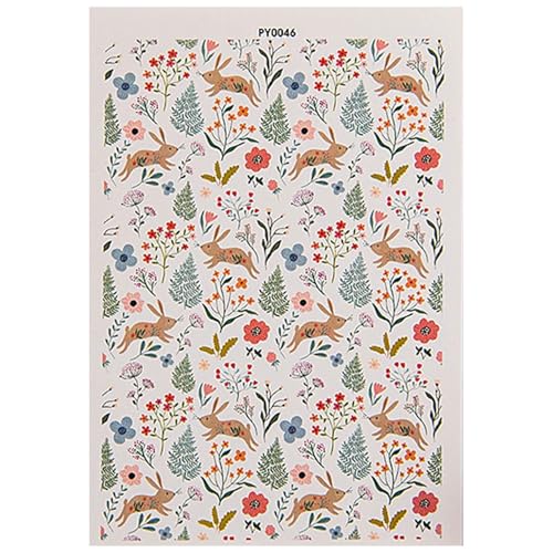 Blumen-Tonpapier – Blumenblätter für Ton, Blumenpapier, bunt, für Ohrringe aus Ton, Papi Blumen-Tonpapier – Blumenblätter für Ton, Blumenpapier, bunt, für Ohrringe aus Ton, Papi von Generic