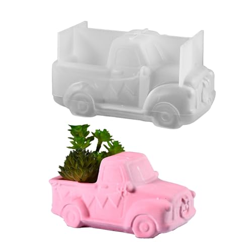 Blumenkastenform Silikonform Blumenkasten Form - Auto Aufbewahrungsbox Form | Harz Gießform Kunsthandwerk Werkzeuge zum Herstellen von Töpfen von Generic