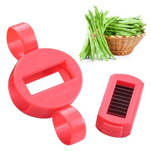 Bohnenreibe, Ergonomischer Grüner Bohnen-Pfefferhobel Schredder, Multifunktionaler Gemüseschneider für grüne Bohnen, Slicer Stringer, Veggie Shredder Küchenwerkzeug von Generic