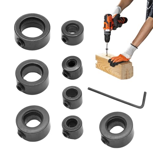 Bohranschlag-Ring-Set aus Kohlenstoffstahl – 8-teiliges Tiefenstopp-Bohranschlag-Set mit geteiltem Ringdesign, inklusive Größen von 3 mm bis 16 mm, ideal für präzises Bohren in und Metall Bohranschlag-Ring-Set aus Kohlenstoffstahl – 8-teiliges Tiefenstopp-Bohranschlag-Set mit geteiltem Ringdesign, inklusive Größen von 3 mm bis 16 mm, ideal für präzises Bohren in und Metall von Generic