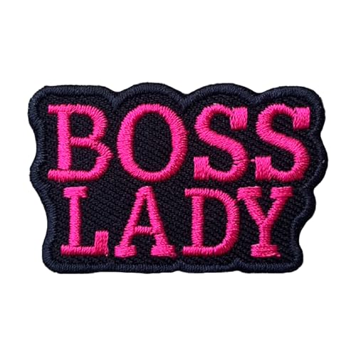 Boss Lady Aufnäher zum Aufbügeln, niedliche Deko-Flicken für Kleid, Rucksäcke, Kleidung, Hosen, Jeans, Hüte, Stickapplikation, DIY-Zubehör von Generic