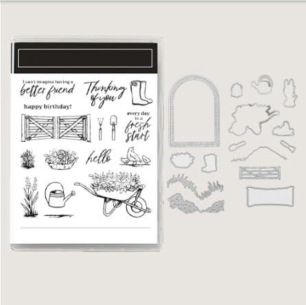 Briefmarken und Stanzformen für Kartenherstellung, Weihnachtsstempel und Stanzschablonen-Set für verschiedene Festivals, Alben, Scrapbooking, Geburtstage, Grußkarten (Z4622 (Stanz- und Stempel-Set) von Generic