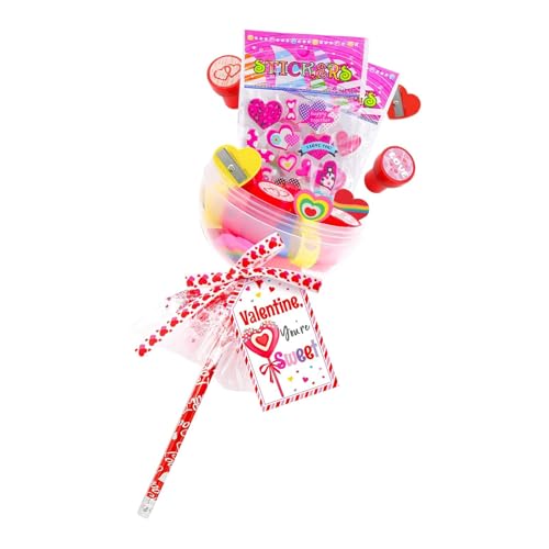 Briefpapier Riesiger Lutscher, Schreibwaren-Set für St. | Packung mit 24 Schreibwaren für Gastgeschenke von San, Schreibwaren-Set für Kinder mit riesigen Lutschern für Kinder, Mädchen Briefpapier Riesiger Lutscher, Schreibwaren-Set für St. | Packung mit 24 Schreibwaren für Gastgeschenke von San, Schreibwaren-Set für Kinder mit riesigen Lutschern für Kinder, Mädchen von Generic