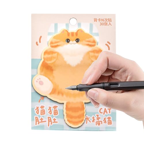 Brot-Notizen, süße Katze, Haftnotizen für süße Katzen | Notizpads, kreative Cartoon-Aufkleber, einfache Anbringung. von Generic
