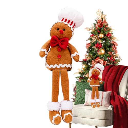 Brotpuppen, Plüschtier für Mädchen, Dekoration für Mädchen und , Weihnachtskuchenpuppe Kissen von Brotmann gefüllte Puppe für Tischdekorationen Weihnachten von Generic
