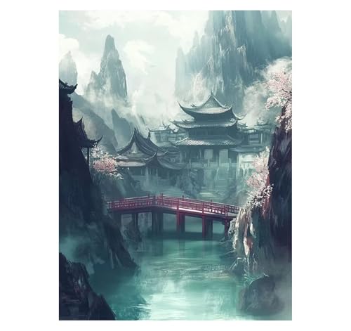 Brücke Malen Nach Zahlen Erwachsene Landschaft Malen Nach Zahlen 70 x 50 CM DIY Basteln Erwachsene Klarheit Farbe Leinwan Bilder mit Acrylfarben Set 3 Typen Pinsel für Wanddeko Wohnzimmer YH2-3649 Brücke Malen Nach Zahlen Erwachsene Landschaft Malen Nach Zahlen 70 x 50 CM DIY Basteln Erwachsene Klarheit Farbe Leinwan Bilder mit Acrylfarben Set 3 Typen Pinsel für Wanddeko Wohnzimmer YH2-3649 von Generic