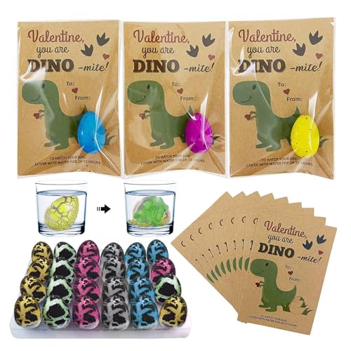 Bruteispielzeug, 24 Dinosauriereier, die im Wasser wachsen, Dinosauriereier, die im Wasser schlüpfen, Überraschungseier, Partygeschenk für Kinder, Geschenke Bruteispielzeug, 24 Dinosauriereier, die im Wasser wachsen, Dinosauriereier, die im Wasser schlüpfen, Überraschungseier, Partygeschenk für Kinder, Geschenke von Generic