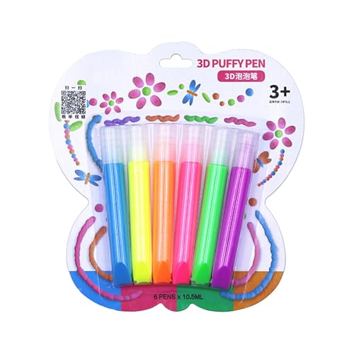 Bubble Ink-Stifte, Bubble Zeichenstifte | 6X Zeichenstifte Set | Lustige Kunstmaterialien zum Zeichnen und Ausmalen, Kreative Marker für und Mädchen ab 3 Jahren Bubble Ink-Stifte, Bubble Zeichenstifte | 6X Zeichenstifte Set | Lustige Kunstmaterialien zum Zeichnen und Ausmalen, Kreative Marker für und Mädchen ab 3 Jahren von Generic