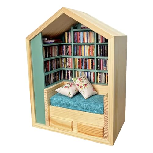 Buchecken-Set – Haus-Set, Puzzle aus Holz | Bibel ein Buch mit LED-Lichtern, eine dekorative Buchstütze, ein Hobby zum Basteln für Erwachsene und Jugendliche, Buchecken-Set – Haus-Set, Puzzle aus Holz | Bibel ein Buch mit LED-Lichtern, eine dekorative Buchstütze, ein Hobby zum Basteln für Erwachsene und Jugendliche, von Generic