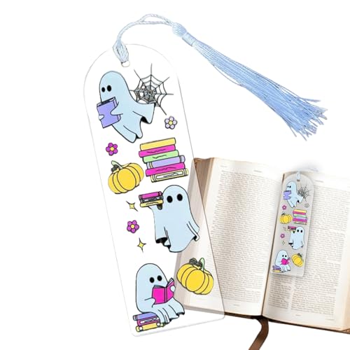Buchmarken - Lesezeichen | Spooky Lesezeichen | Halloween | Halloween - | Ghost Niedlich | Buchseitenmarker | Buch Marker Ghost Acryl Halloween Themen Le Buchmarken - Lesezeichen | Spooky Lesezeichen | Halloween | Halloween - | Ghost Niedlich | Buchseitenmarker | Buch Marker Ghost Acryl Halloween Themen Le von Generic