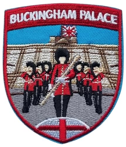 Buckingham Palace London Patch bestickt zum Aufbügeln oder Aufnähen (7,6 cm) Reise UK Urlaub Souvenir England Tourist Emblem Geschenk Patches von Generic