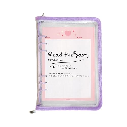Budgetordner, 6 Löcher Softcover Ordner Binder Notizbuchhülle, A5 A6 Abnehmbarer Journal Organizer für Schule, Reisen, Studenten von Generic