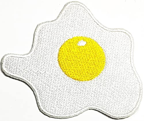 Bügelbild / Aufnäher, Motiv: Frühstücksfilm, Comics, Cartoon, Spiegelei-Logo, zum Aufbügeln oder Aufnähen, für Hemden, Jeans, Hüte, Taschen, Jacken, Kostüme Bügelbild / Aufnäher, Motiv: Frühstücksfilm, Comics, Cartoon, Spiegelei-Logo, zum Aufbügeln oder Aufnähen, für Hemden, Jeans, Hüte, Taschen, Jacken, Kostüme von Generic