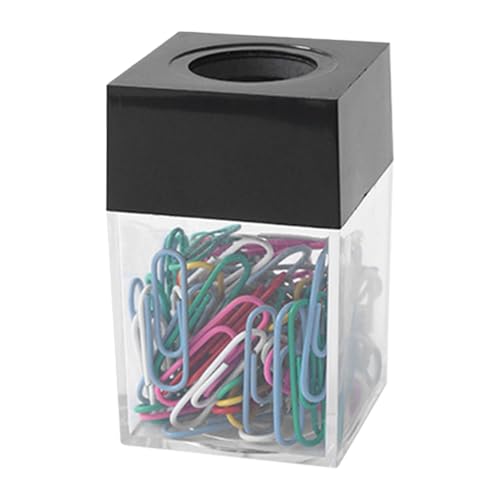 Büroklammerhalter – magnetische Büroklammer-Aufbewahrungsbox für den Schreibtisch – transparenter Büroklammerhalter, Desktop-Büroklammerspender für Schreibtischbedarf, Organizer-Zubehör Büroklammerhalter – magnetische Büroklammer-Aufbewahrungsbox für den Schreibtisch – transparenter Büroklammerhalter, Desktop-Büroklammerspender für Schreibtischbedarf, Organizer-Zubehör von Generic