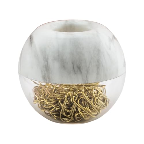 Büroklammerspender - 100 Büroklammern, Sperrstift, Stiftbereich, magnetischer Büroklammerspender, Metall-Lesezeichen, Geschenkbox, Büroklammer | magnetischer Halter rund für Büroklammer - rutschfester Büroklammerspender - 100 Büroklammern, Sperrstift, Stiftbereich, magnetischer Büroklammerspender, Metall-Lesezeichen, Geschenkbox, Büroklammer | magnetischer Halter rund für Büroklammer - rutschfester von Generic