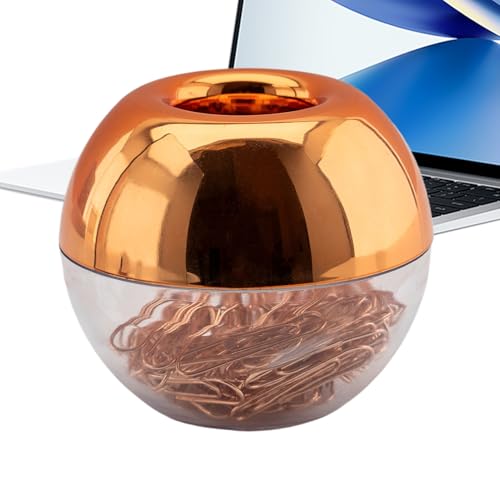 Büroklammerspender - 100 Büroklammern, Sperrstift, Stiftbereich, magnetischer Büroklammerspender, Metall-Lesezeichen, Geschenkbox, Büroklammer | magnetischer Halter rund für Büroklammer - rutschfester Büroklammerspender - 100 Büroklammern, Sperrstift, Stiftbereich, magnetischer Büroklammerspender, Metall-Lesezeichen, Geschenkbox, Büroklammer | magnetischer Halter rund für Büroklammer - rutschfester von Generic