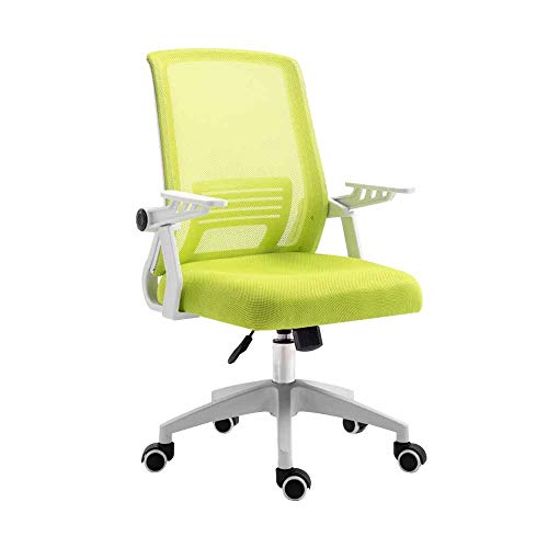Bürostuhl, Drehstuhl, Chefsessel, Computerstuhl mit Verstellbarer Armlehne, omischer Computerstuhl, höhenverstellbar, Netzstoff, Bürostuhl fürs Arbeitszimmer im Wohnheim, rot-weißer Rahmen (grün Bürostuhl, Drehstuhl, Chefsessel, Computerstuhl mit Verstellbarer Armlehne, omischer Computerstuhl, höhenverstellbar, Netzstoff, Bürostuhl fürs Arbeitszimmer im Wohnheim, rot-weißer Rahmen (grün von Generic